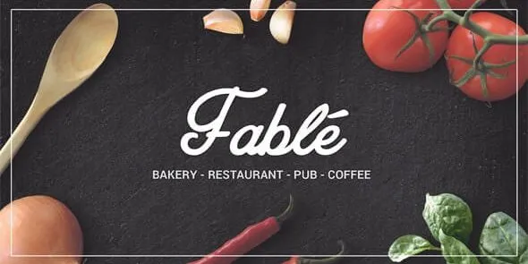 Fable - Restaurant Bakery Cafe Pub WordPress Theme