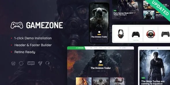 Gamezone – Video Gaming Blog & Esports Store WordPress Theme
