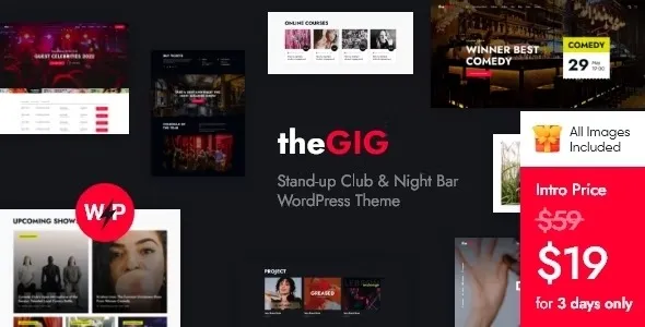 The Gig – Stand-up Club & Night Bar WordPress Theme