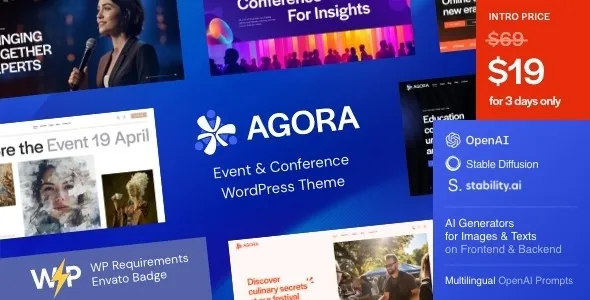 Agora - Event & Conference WordPress Theme