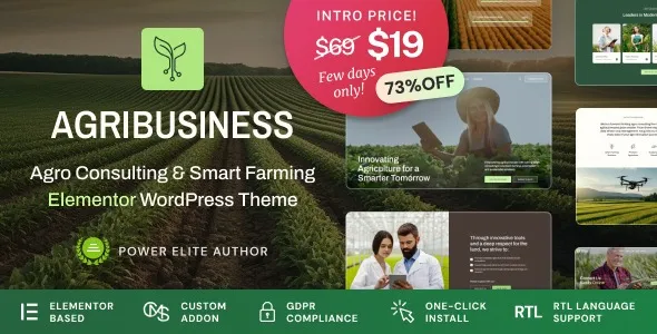Agribusiness - Agriculture Business Consulting WordPress Theme