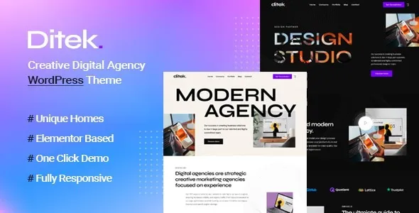 Ditek - Digital Agency Creative Portfolio WordPress Theme