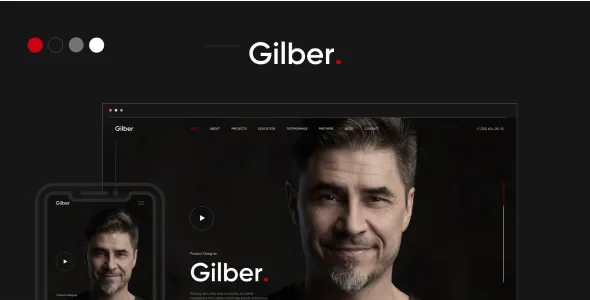Gilber - Personal WordPress Theme