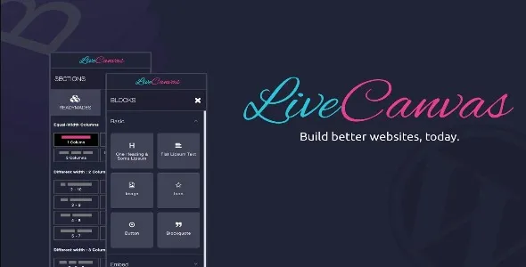 LiveCanvas – Pure HTML and CSS WordPress builder