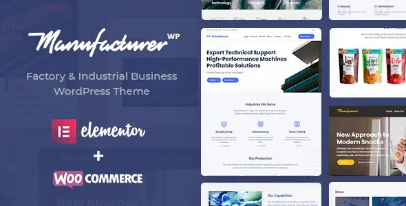 Manufacturer – Factory Industrial Theme