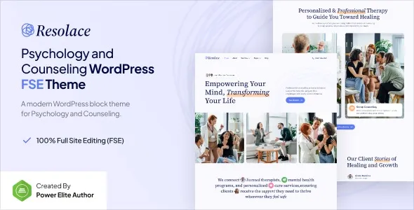 Resolace – Psychology & Counseling FSE WordPress Theme