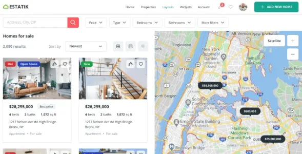 Estatik PRO – Real Estate Plugin