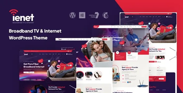 Ienet – Broadband TV & Internet WordPress Theme