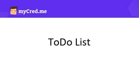 MyCred ToDo List