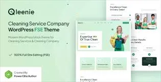 Qleenie – Cleaning Service Company FSE WordPress Theme