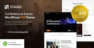 Stagez – Conference and Event FSE WordPress Theme