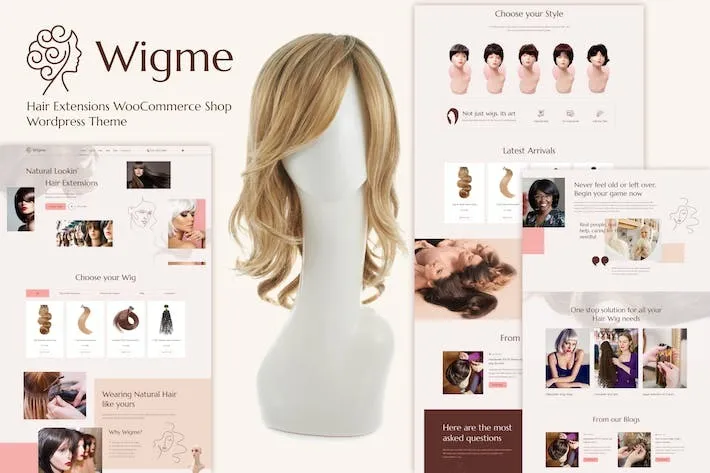 Wigme- Hair Extensions WooCommerce Shop