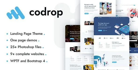 Codrop – App Landing Page Theme
