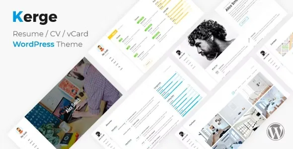 Kerge – Resume / CV / vCard / Portfolio