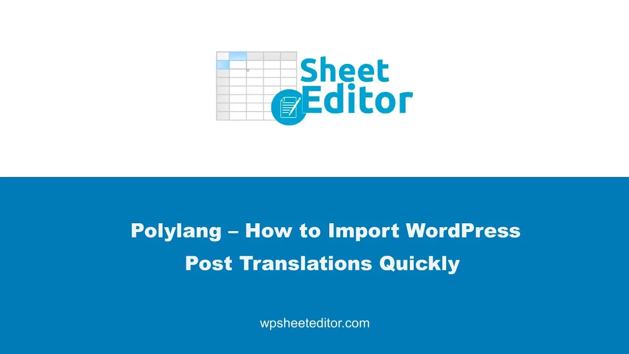 WP Sheet Editor Polylang