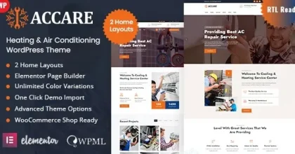 Accare - Heating & Air Conditioning WordPress Theme