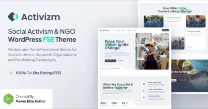 Activizm - Social Activism & NGO Gutenverse FSE WordPress Theme