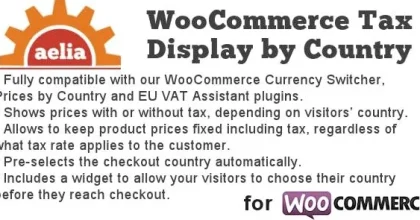 Aelia Tax Display by Country for WooCommerce