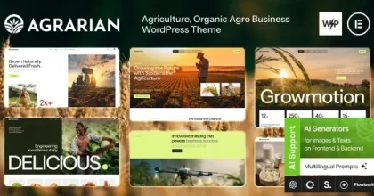 Agrarian - Agriculture Company & Organic Farm WordPress Theme