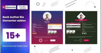 BWD Book Author Bio Addon for Elementor
