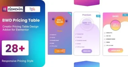 BWD Pricing Table - addon for elementor