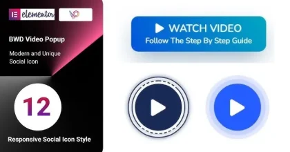 BWD Video Popup Addon For Elementor
