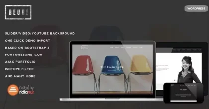 Beuh - Responsive One Page Portfolio Them