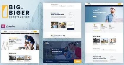 Bigger - Construction WordPress Theme