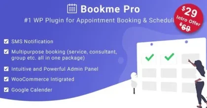 Bookme Pro – WordPress Appointment Booking and Scheduling Software