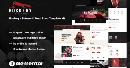 Boskery – Butcher & Meat Shop Template Kits