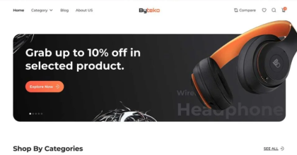 Byteko - Digital Gadgets Electronics Shop WooCommerce Elementor Template Kit