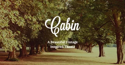 Cabin - Beautiful Vintage WordPress Theme