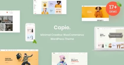 Capie - Minimal Creative WooCommerce WordPress Theme