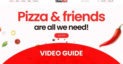 CheezNest - Pizza Restaurant Fast Food Shop WooCommerce Elementor Template Kit