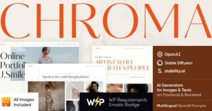 Chroma - Photography Portfolio WordPress Theme