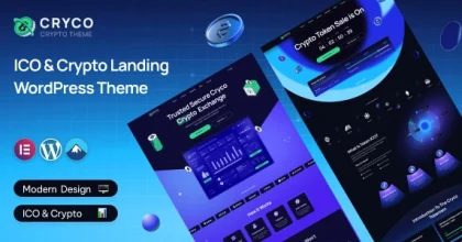 Cryco – ICO & Crypto Landing WordPress Theme