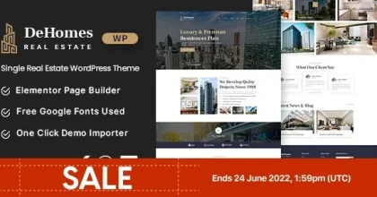 Dehomes – Single Real Estate WordPress Theme