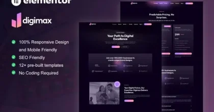 Digimax - Digital Marketing Agency Elementor Pro Template Kit