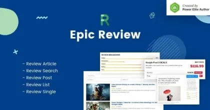 Epic Review - WordPress Plugin & Add Ons for Elementor & WPBakery Page Builder