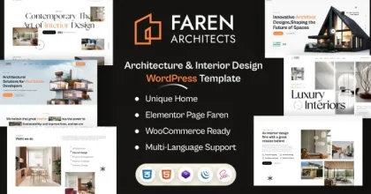 Faren - Architecture and Interior Design WordPress Theme