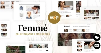 Femme – An Online Magazine & Fashion Blog WordPress Theme + RTL