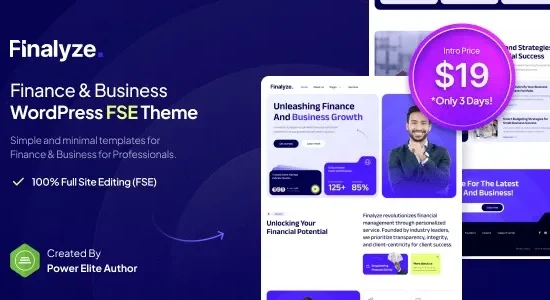 Finalyze - Finance & Business Full Site Editing WordPress Theme