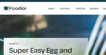 Foodior 1.0 – Personal Food Blog WordPress Theme