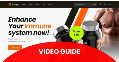 Gains - Fitness Suppliment Store WooCommerce Elementor Template Kit