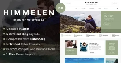 Himmelen - Personal Minimal WordPress Blog Theme