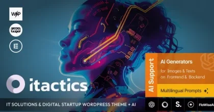 ITactics – IT Solutions & Digital Startup WordPress Theme + AI