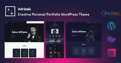 Intrinsic - Creative Personal Portfolio WordPress Themes