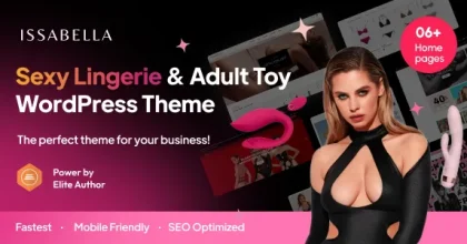 Issabella - Sexy Lingerie Adult Toy Shop WordPress Theme