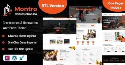 Montro - Construction WordPress Theme RTL Ready