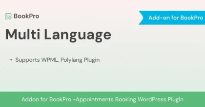 Multi Language Add-on for BookPro Plugin